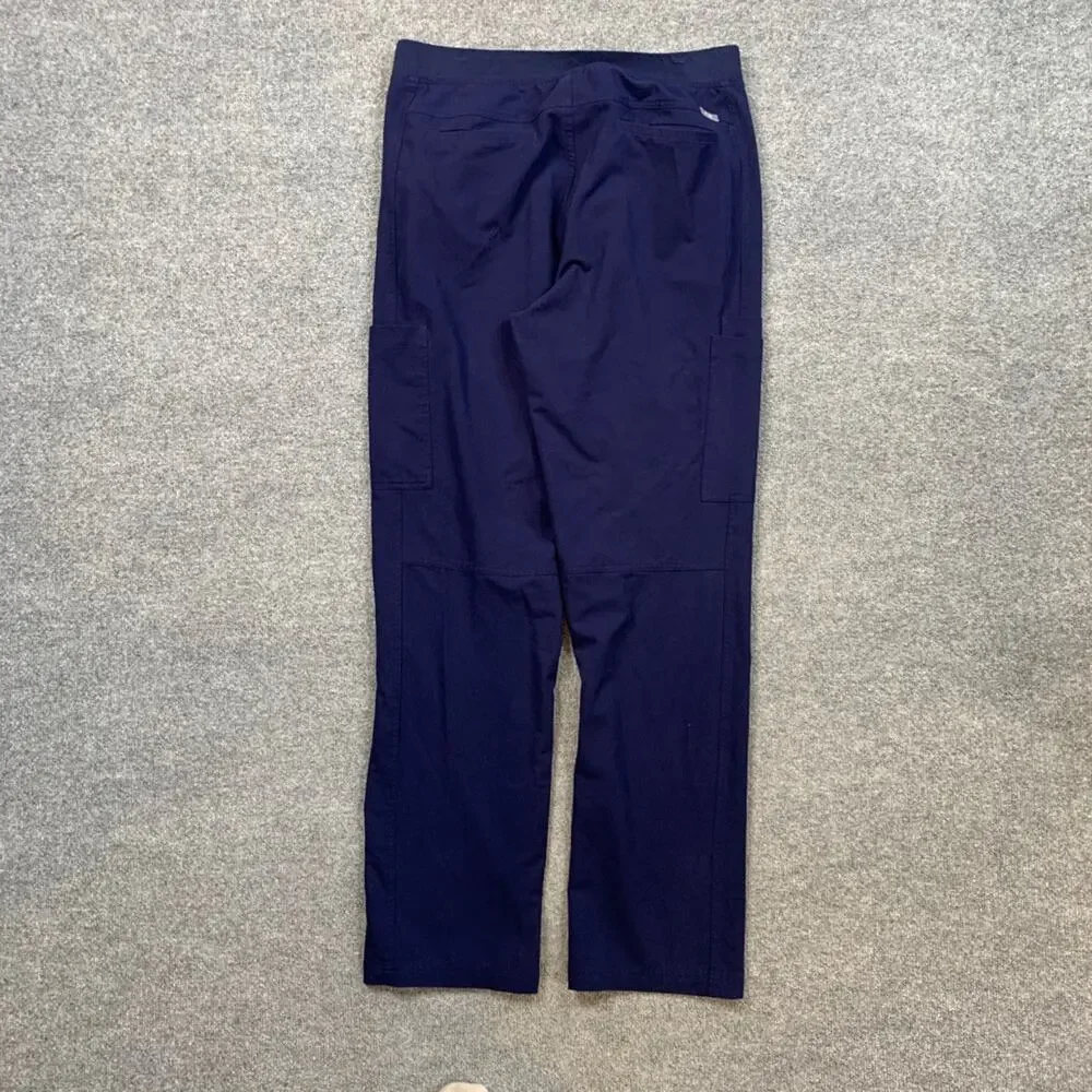 Figs Scrub Pants Mens XL Navy Axim Cargo Straight Drawstring Stretch Medical